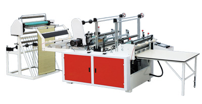 CQCR-500 bottom seal,outside patch handle bag machine